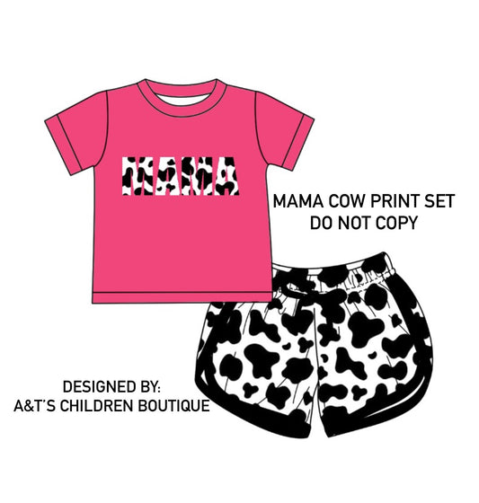 PRE-ORDER In Production Cow Print Mama Set - TAT up to 5 weeks