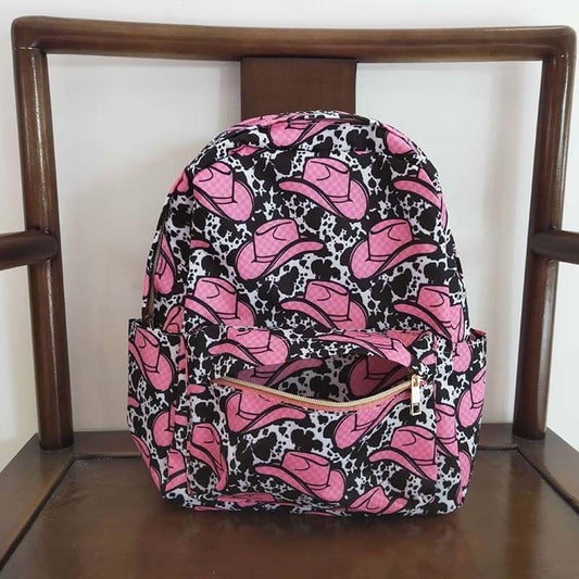 *PRE-ORDER Cow Print Cowgirl Hat Backpack